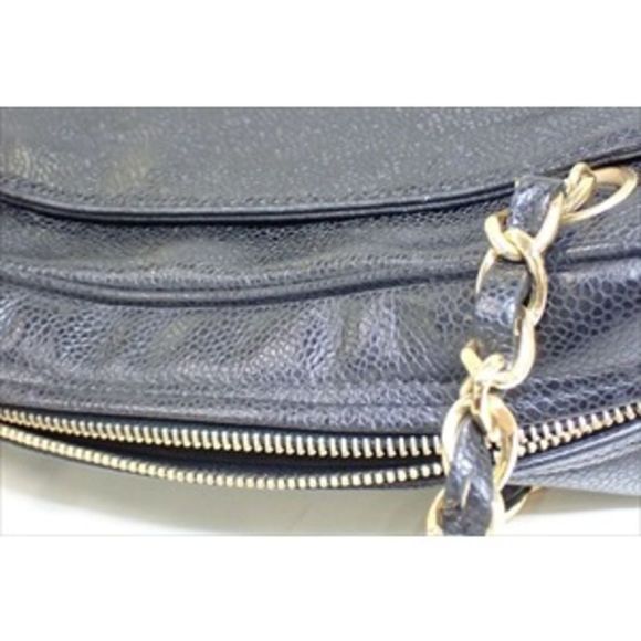 Chanel Caviar Chain Shoulder Bag Handbag Black - Picture 9 of 10